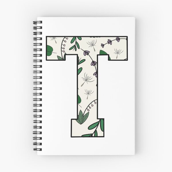 Item preview, Floral Pattern Alphabet - T designed and sold by C0urtneyR0se.