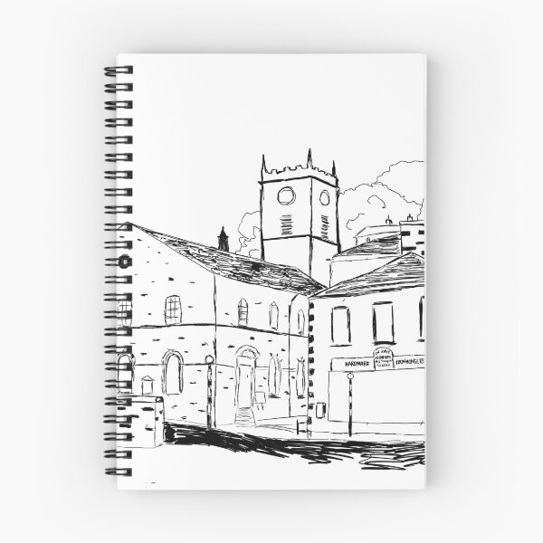 Item preview, Holmfirth, Yorkshire line drawing designed and sold by BenM-DigitalArt.