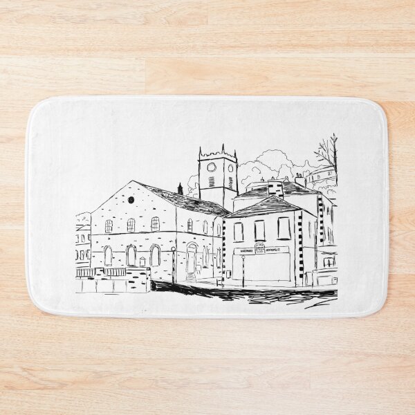 Item preview, Holmfirth, Yorkshire line drawing designed and sold by BenM-DigitalArt.