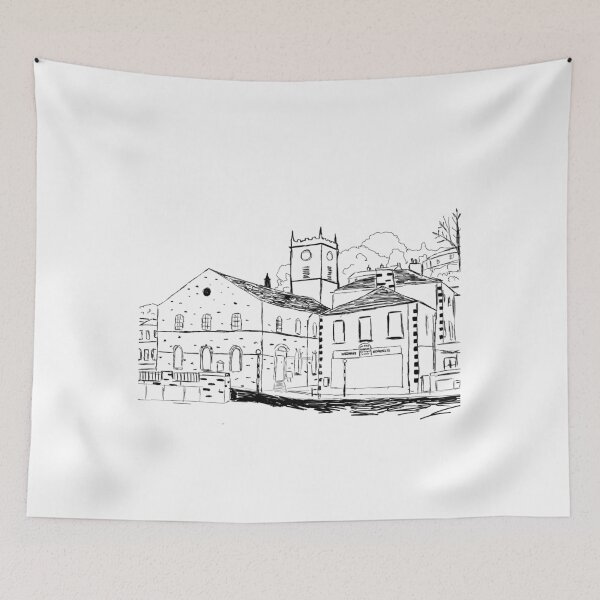 Artikelvorschau, Holmfirth, Yorkshire Strichzeichnung entworfen und verkauft von BenM-DigitalArt.