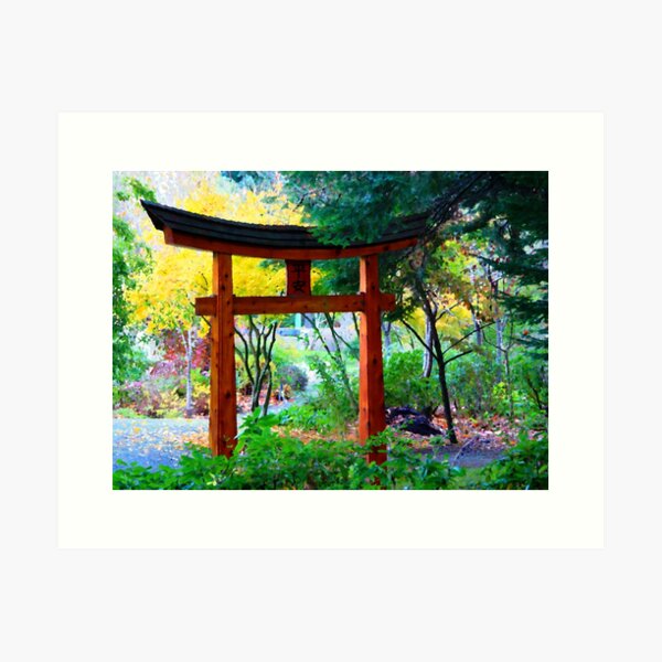 Mayne Island Japanese Garden Art Print