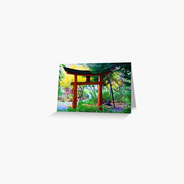 Mayne Island Japanese Garden Greeting Card