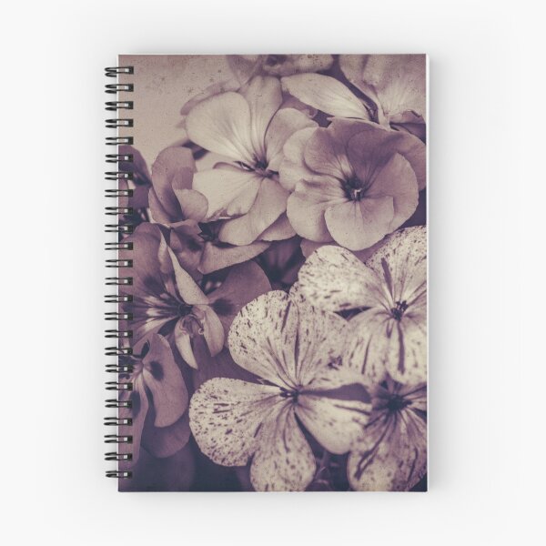 Item preview, Geraniums -- Monochrome Floral in Aubergine designed and sold by Virginia Sanderson.