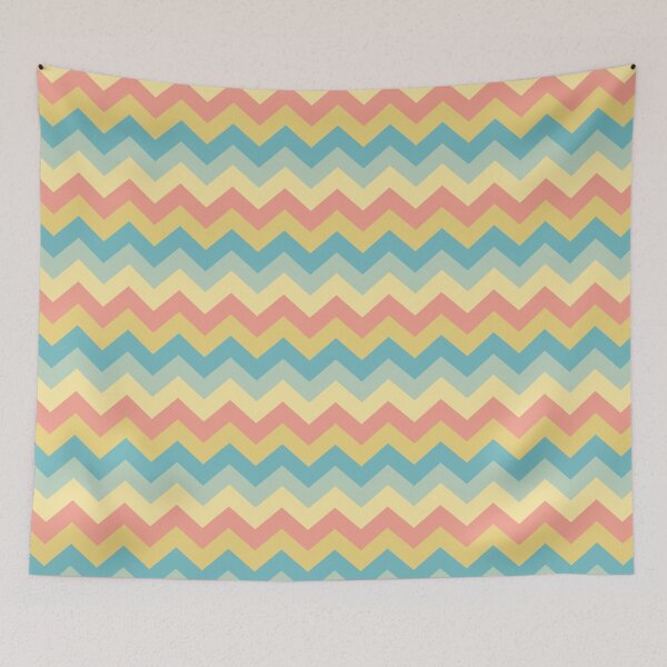 Item preview, Beach Vibes Seamless Zig Zag Pattern designed and sold by HomeLivingCo.