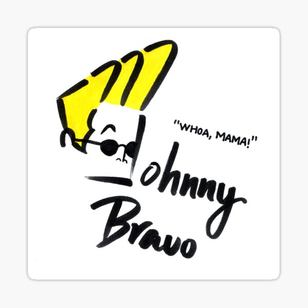 Johnny Bravo Sticker