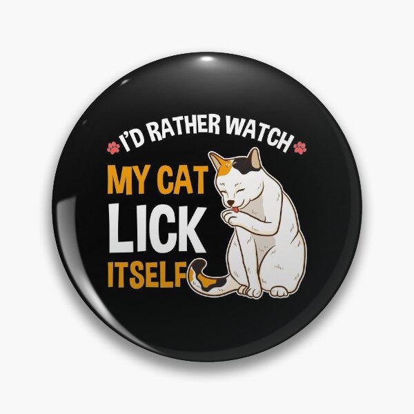 Item preview, Funny I'd Rather Watch My Cat Lick Itself Lover designed and sold by perfectpresents.