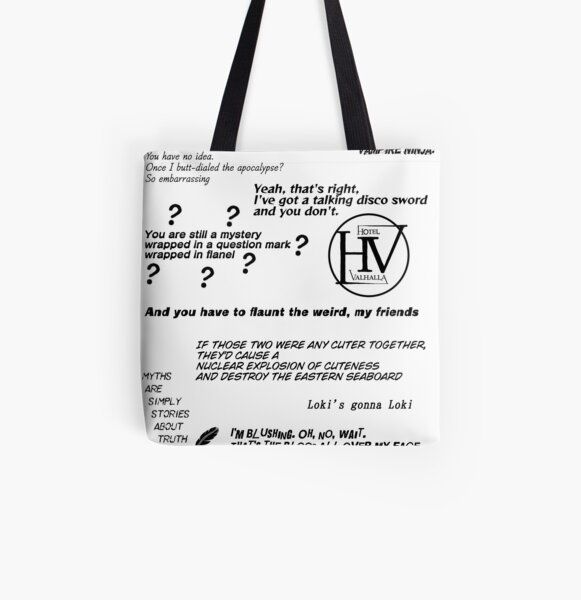 Heroes of Olympus quotes Tote Bag by Maximadiangelo