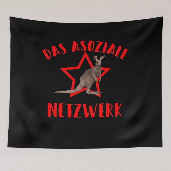 Item preview, The anti-social network with a kangaroo designed and sold by Dibbelchen.