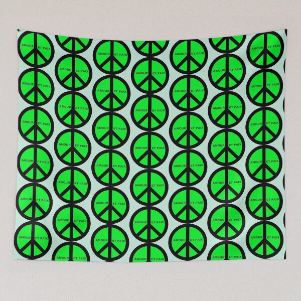 Item preview, hippie love and peace symbol designed and sold by loiret1958.