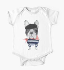 Frenchie With Arc de Triomphe One Piece - Short Sleeve