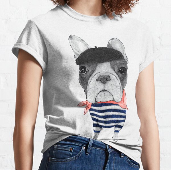 Frenchie With Arc de Triomphe Classic T-Shirt