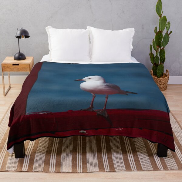 Item preview, A Seagull Standing On A Red Jetty designed and sold by Jason Gilbert.