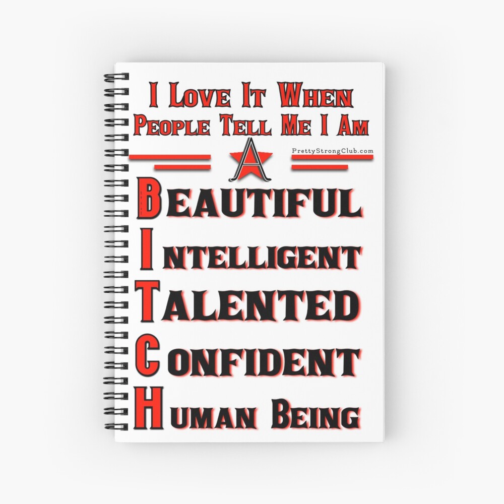 Beauty Intelligent Talented Confident Human Being Spiral Notebook