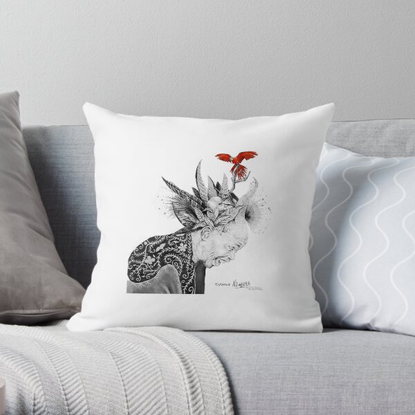 Elder Sunman Throw Pillow