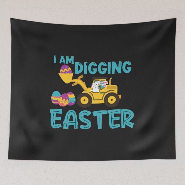 Item preview, I am digging Easter eggs bunny funny gift for toddlers designed and sold by hadleydesigns.