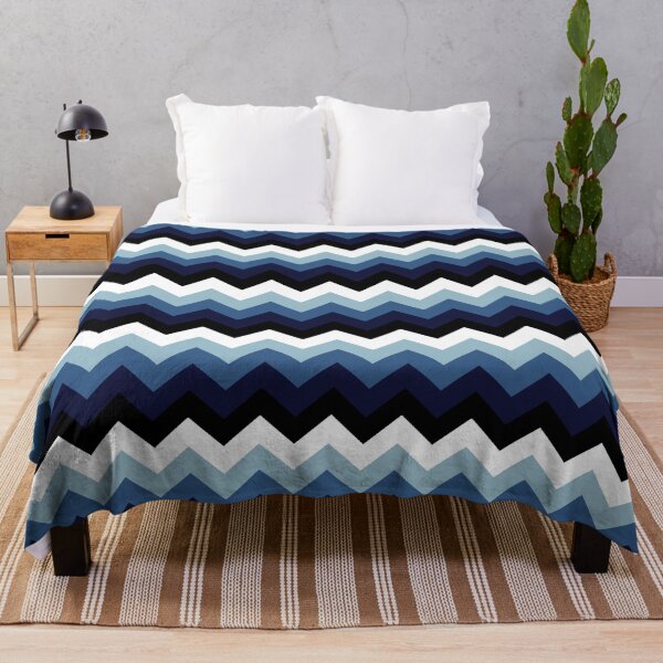 Item preview, Denim Seamless Zig Zag Pattern designed and sold by HomeLivingCo.