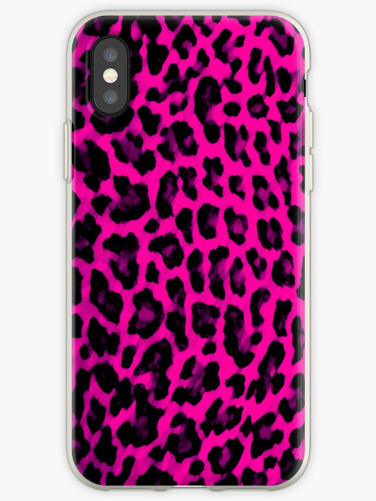"Hot Pink Leopard Print" iPhone Cases & Covers by brattigrl Redbubble