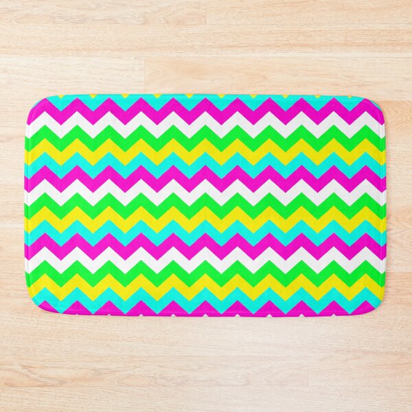 Item preview, Fluorescent Vibes Seamless Zig Zag Pattern designed and sold by HomeLivingCo.
