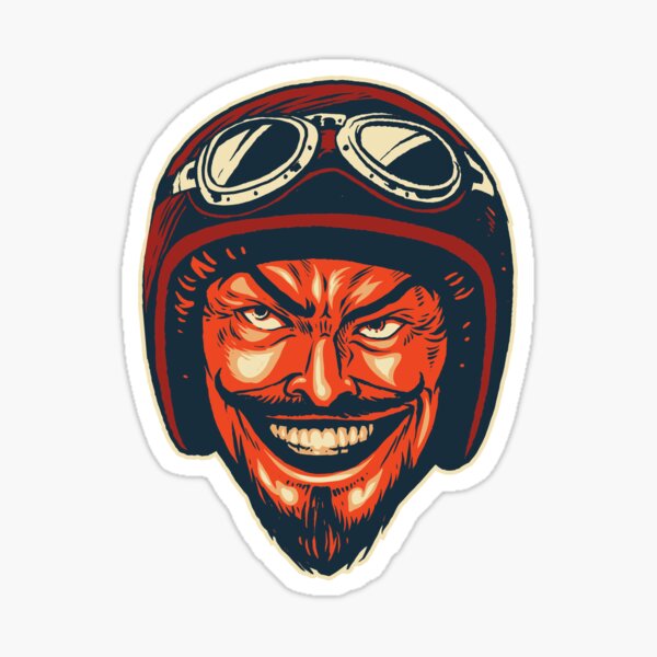 Sticker Decal evil mad satan devil Car Motorbike Bike Garage bike st7 2657W 