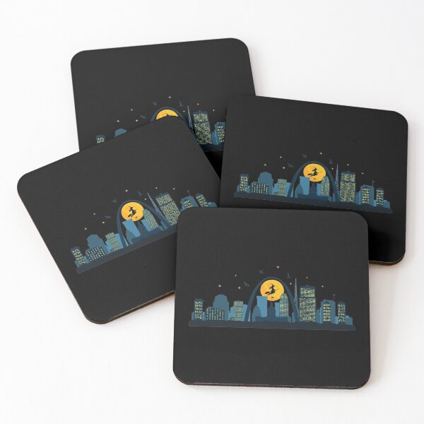 Item preview, Saint Louis Skyline Witch Under Arch Halloween print designed and sold by jakehughes2015.