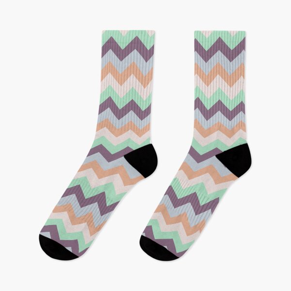 Item preview, Gentle Spring Seamless Zig Zag Patterrn designed and sold by HomeLivingCo.