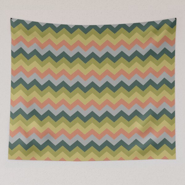 Item preview, Gloomy Summer Seamless Zig Zag Pattern designed and sold by HomeLivingCo.