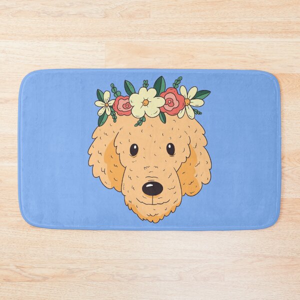Item preview, Dog head with flower wreath, dog designed and sold by DerSenat.