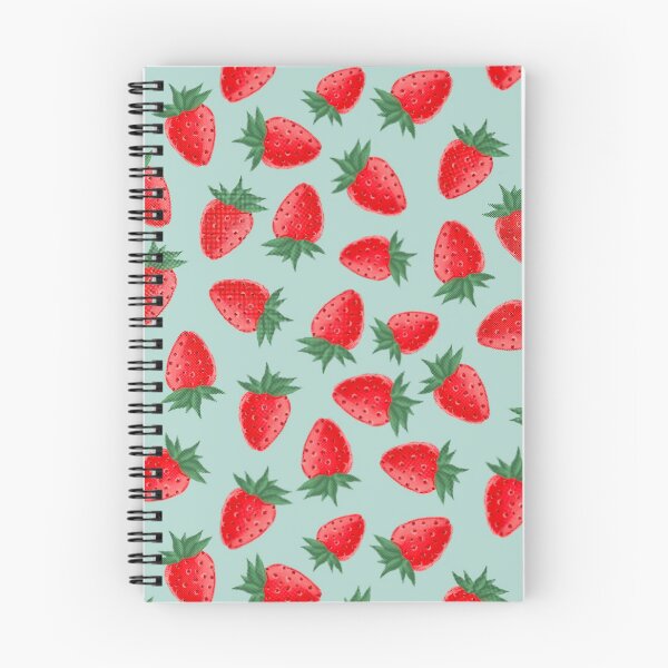 Item preview, Fresh Strawberries - blue background designed and sold by kkati.