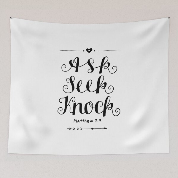 Item preview, Ask Seek Knock designed and sold by GraceUponGrace.