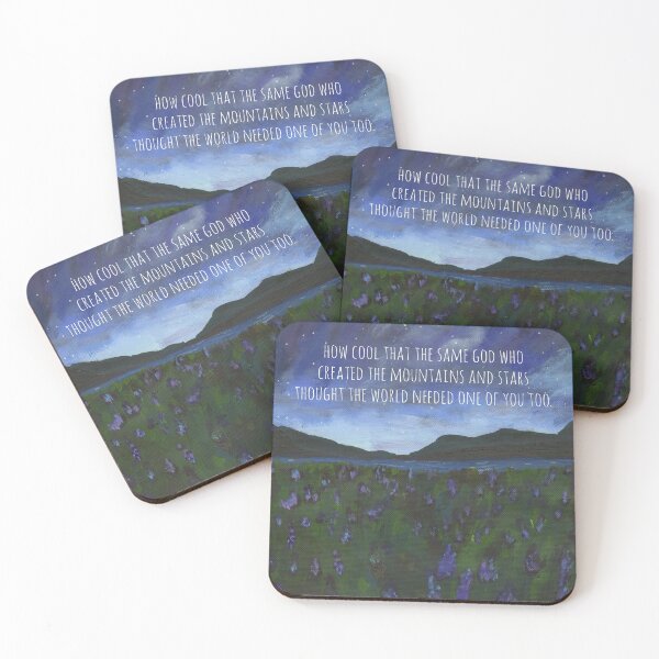 Item preview, How Cool The Same God Who Created the Mountains Inspirational Piece designed and sold by Kristen Glanzmann.