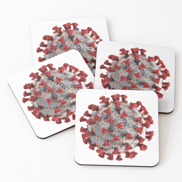 Item preview, COVID19 Red Coronavirus Symbol designed and sold by Hannah Jacole.