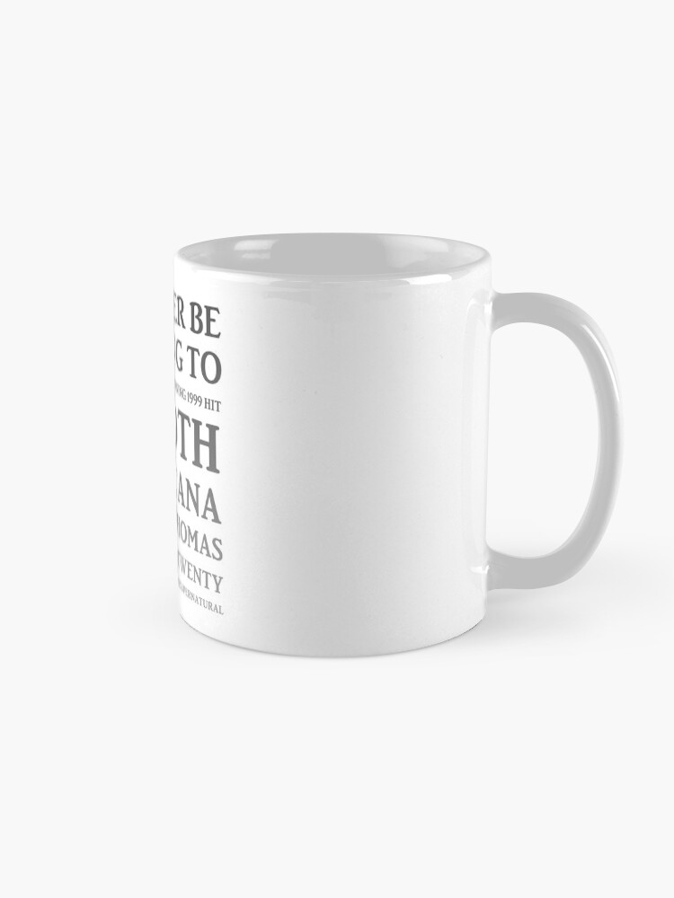 Alternate view of I'd Rather Be Listening to Smooth by Santana & Rob Thomas of Matchbox Twenty - Yeah It's a Hot One (gradient) Mug