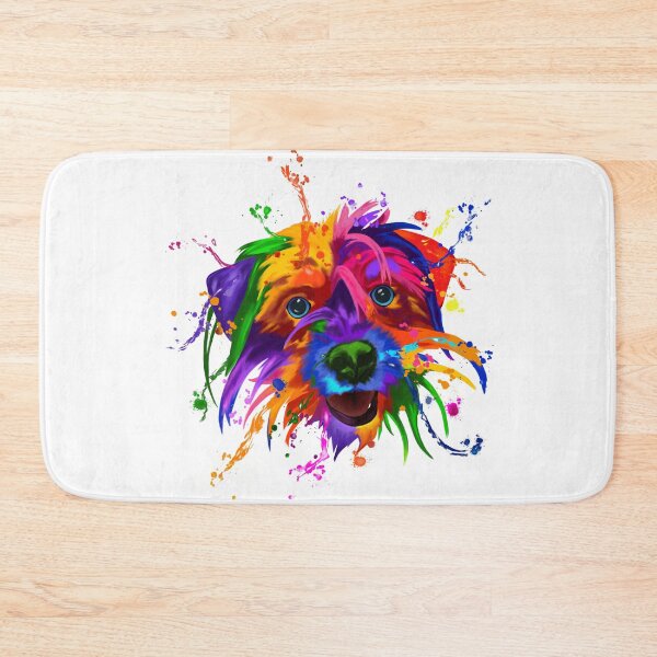 Item preview, Colorfull water Splash drawing dog  designed and sold by Cliquehearts.