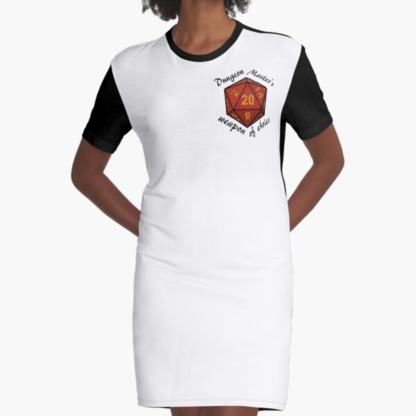 Dungeon Master's Weapon of Choice Graphic T-Shirt Dress