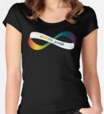 Autistic Pride Infinity Möbius Women's Fitted Scoop T-Shirt