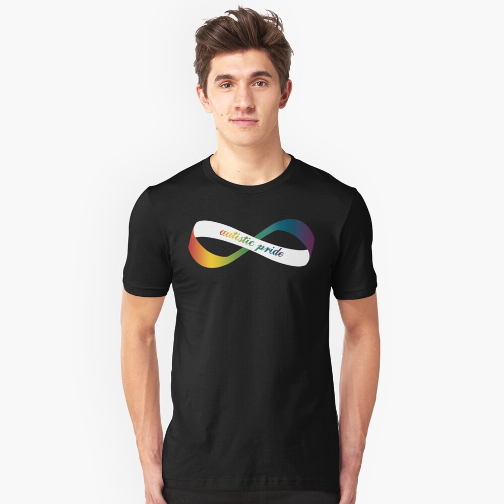 Autistic Pride Infinity Möbius Slim Fit T-Shirt