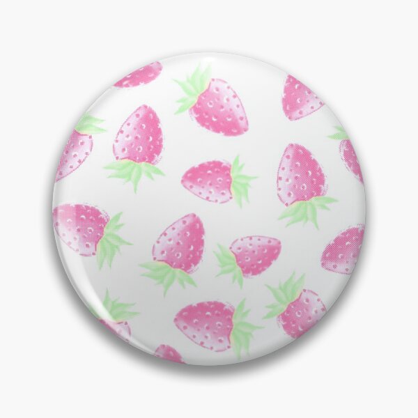 Item preview, Fresh Strawberries - faded, pink, and green designed and sold by kkati.