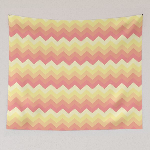 Item preview, Pastel Sunset Seamless Zig Zag Pattern designed and sold by HomeLivingCo.