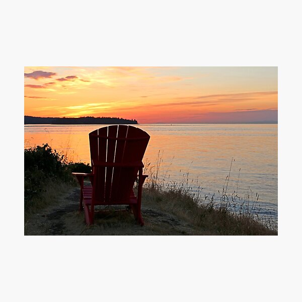 End of another Mayne Island Day Photographic Print