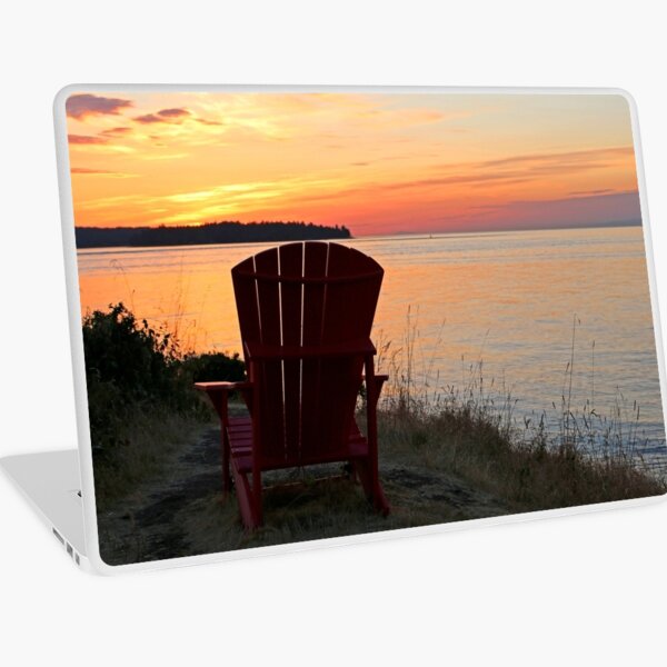 End of another Mayne Island Day Laptop Skin