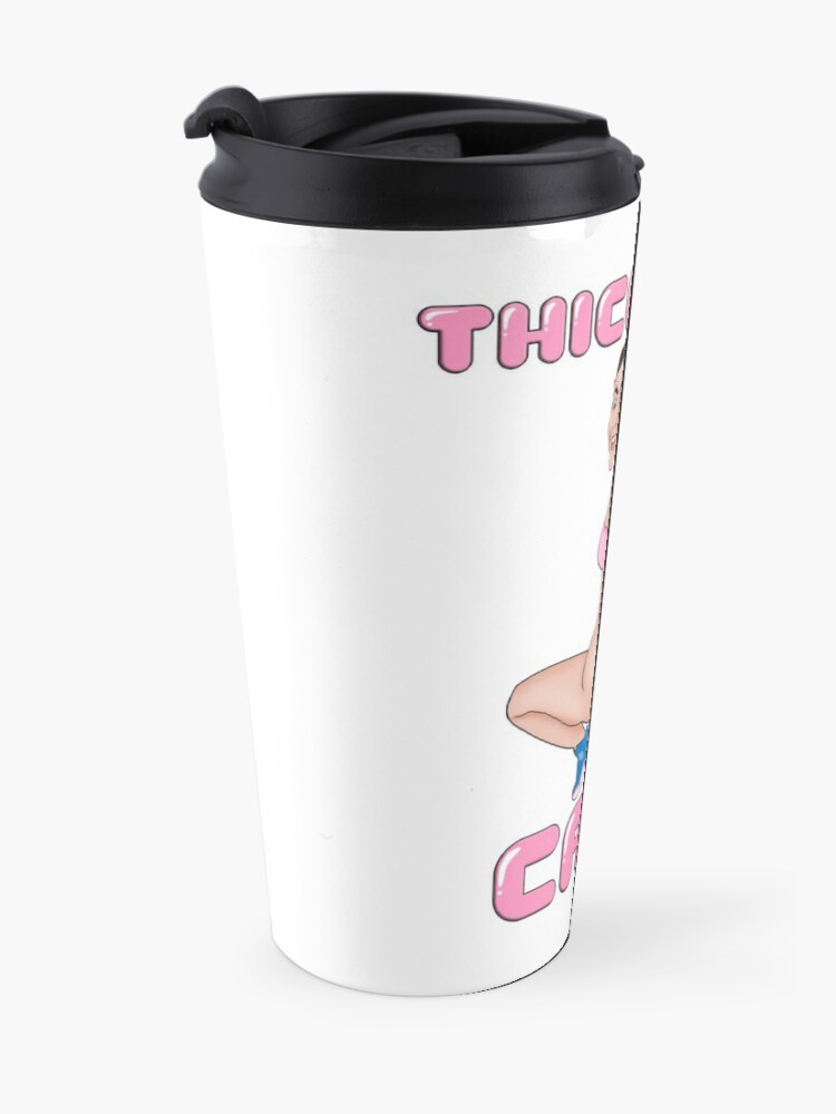 "Thiccolas Cage - Dummy Thicc Nicolas Cage Meme" Travel Mug by