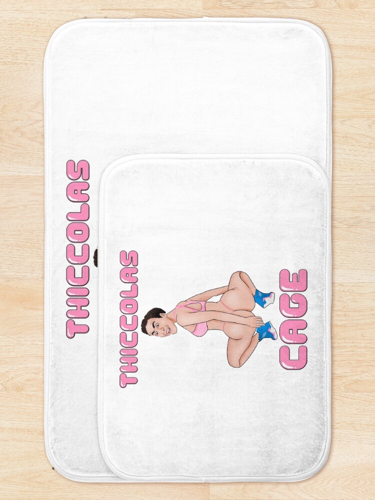 Alternate view of Thiccolas Cage - Dummy Thicc Nicolas Cage Meme Bath Mat