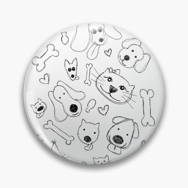 Item preview, Cute Cat and Dogs Pattern designed and sold by sarahvonurban.