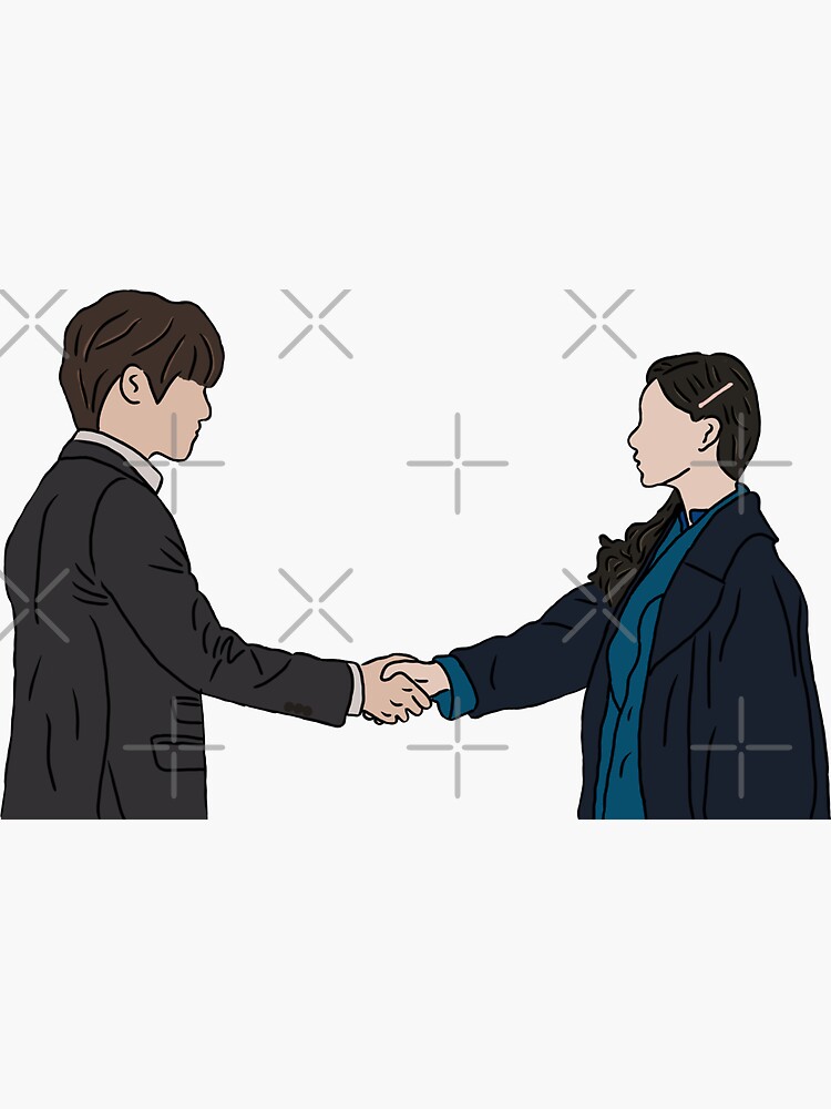 Thumbnail 3 von 3, Sticker, Crash Landing On You (KDRAMA) – Gu Seung Jun und Seo Dan designt und verkauft von yoonminkook.