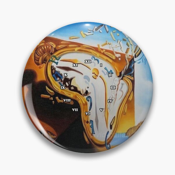 Salvador Dali Paintings Watches Pin