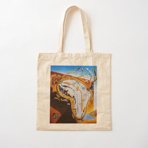 Salvador Dali Paintings Watches Cotton Tote Bag