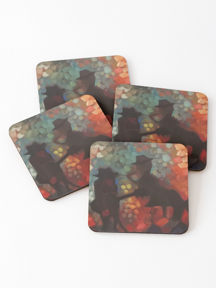Thumbnail 1 of 5, Coasters (Set of 4), Festival designed and sold by ChadElliottArt.