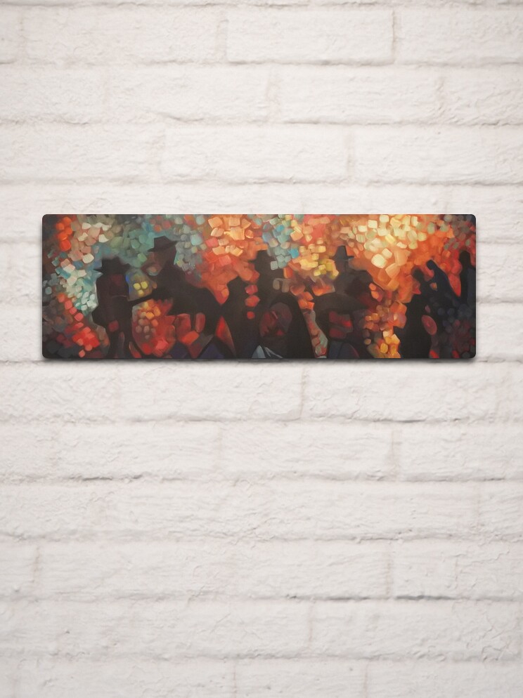 Thumbnail 2 of 4, Metal Print, Festival designed and sold by ChadElliottArt.