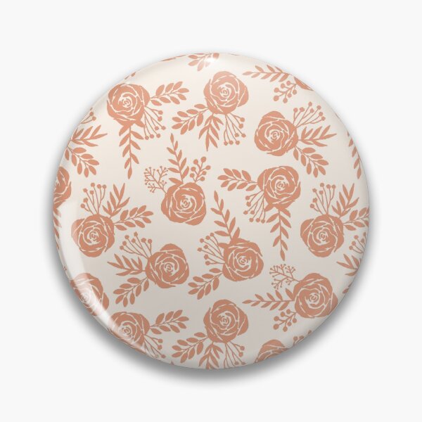 Item preview, Warm Orange Floral Pattern designed and sold by Lauren Ullrich.