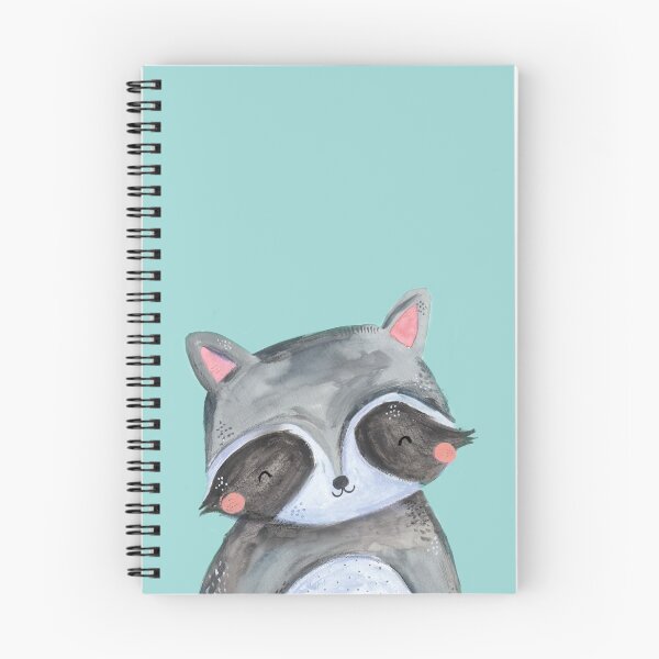 Item preview, Painted woodland racoon on mint designed and sold by laura didthis.